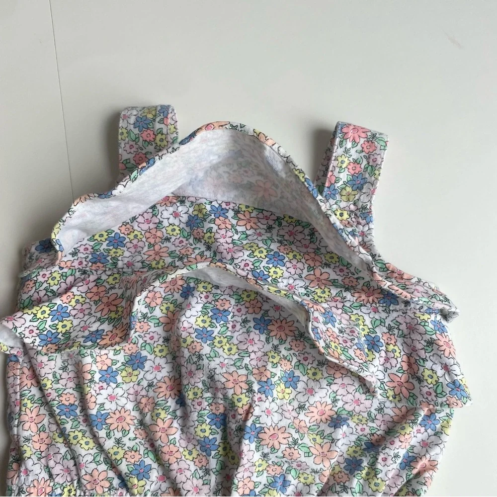 Carter’s Floral Sleeveless Ruffled Baby/Infant Girl Short Romper